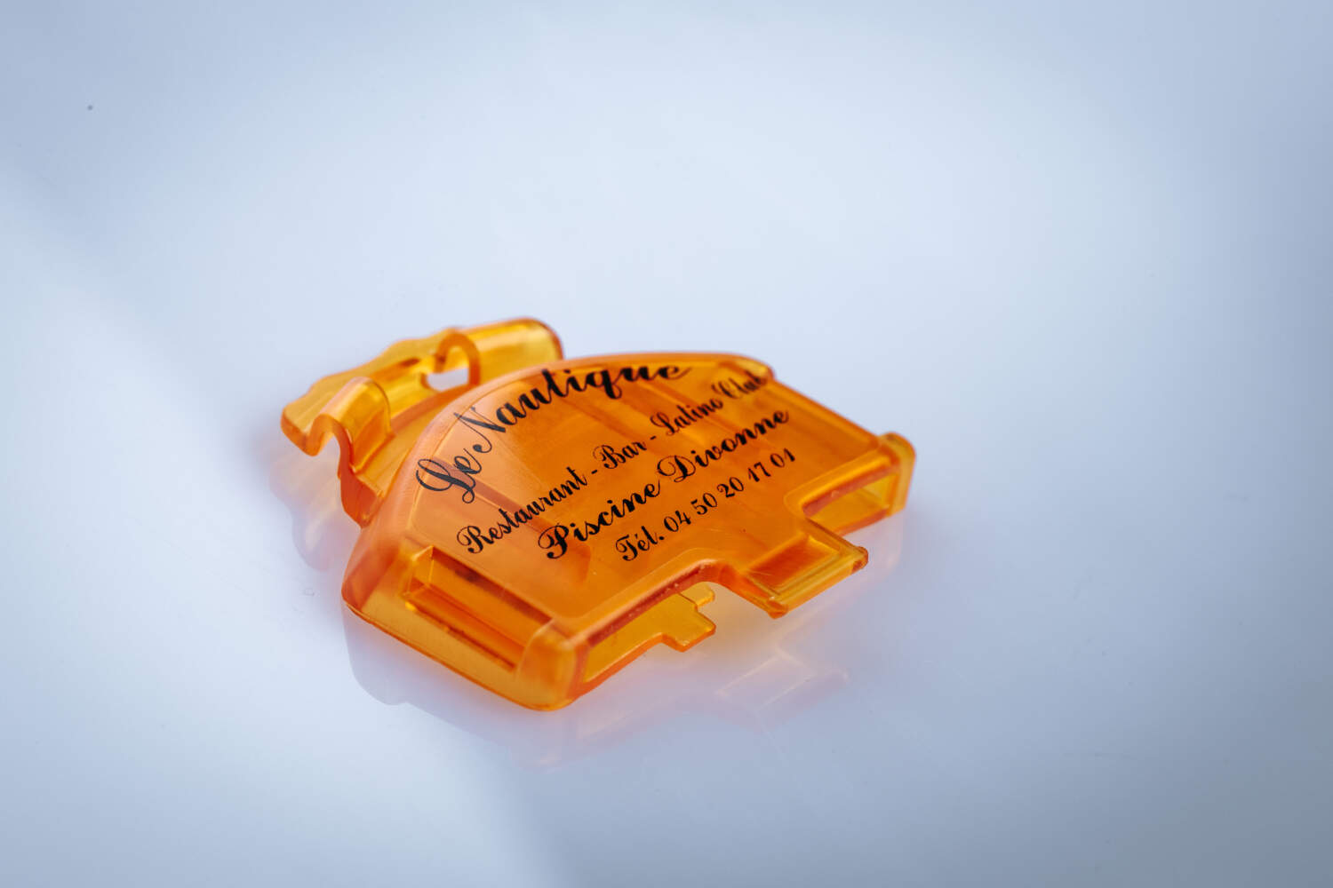 Photo d'un Damzy Clip transparent personnalisé