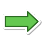 Dessin d'une flèche verte